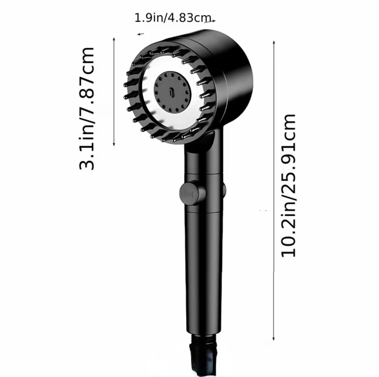 Duș cu Presiune Turbo™ – Jet Puternic + Filtru Integrat